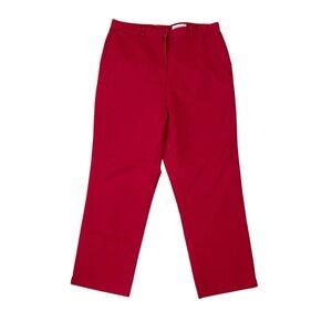 Vintage Eddie Bauer ankle length trousers, size 12, red